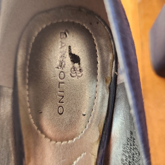 Bandolino Cassa Loafers Navy Blue Block Heels - Picture 9 of 9